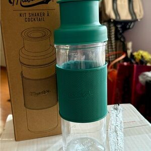 Mason Turquoise Cocktail Shaker Set